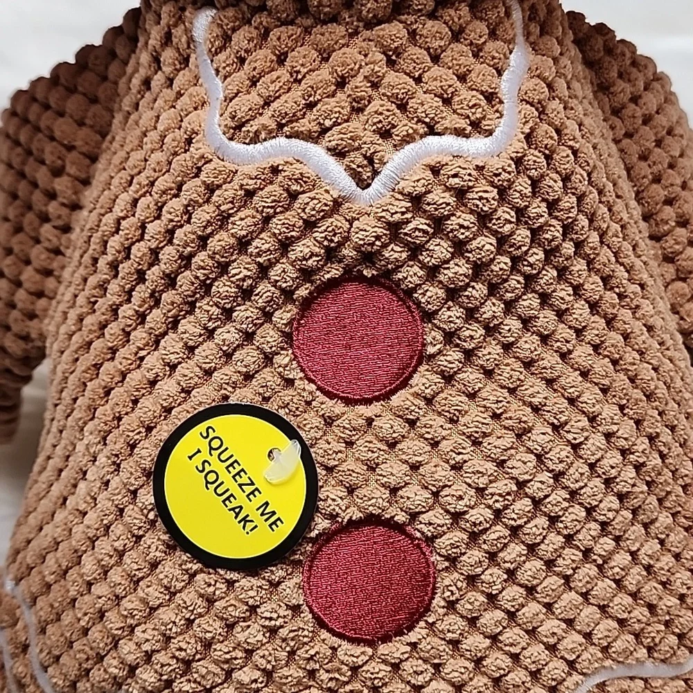 X-Large Girl Gingerbread Tuff Toys Durable Crinkle Squeaker Dog Toy